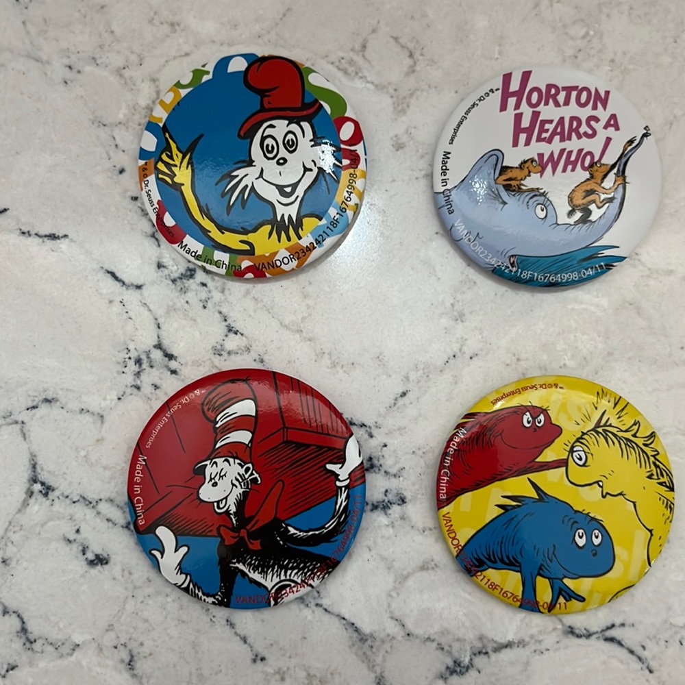 Dr. Seuss button set
